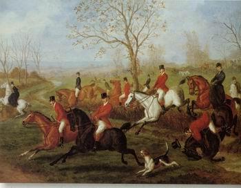 unknow artist Classical hunting fox, Equestrian and Beautiful Horses, 235. Sweden oil painting art